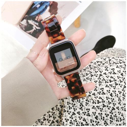 Resin Watch strap for oppo watch band 41mm 46mm transparent correa belt for oppo 46 Metal Buckle Watchband Bracelet Accessories