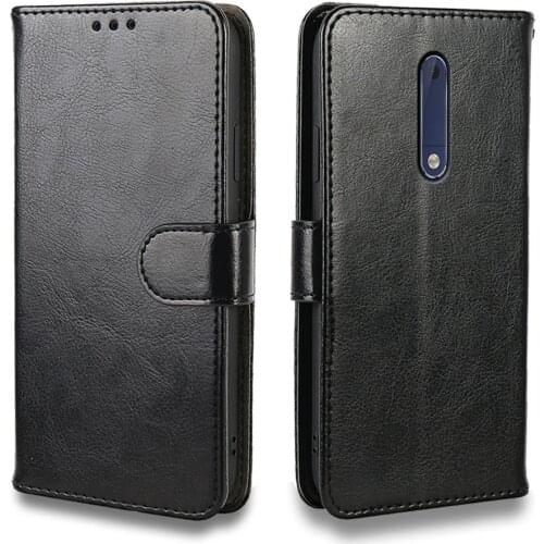 Luxury Case For Nokia 2 3 5 6 7 8 Case Flip leather Wallet Card Slot silicone Cover Phone