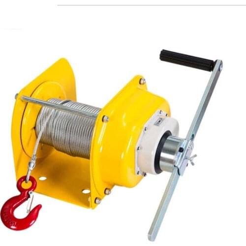0.5T/1T/2T/3Ton Manual winch Boat truck auto self-locking hand manual Galvanized steel winch hand tool lifting sling