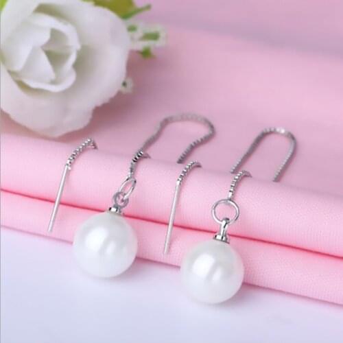 Earrings 2021 Trendy Pearl Earrings Womens Fashion Temperament Womens Elegant Long Earrings Simple Fashion Accessories
