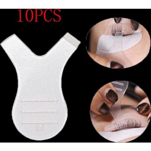 10pcs/Lot Y Shape Silicone Eyelashes Lift Lifting Curler Eye Lash Extension Graft Brush Makeup Mascara Tool Eye Lash Perming Pad