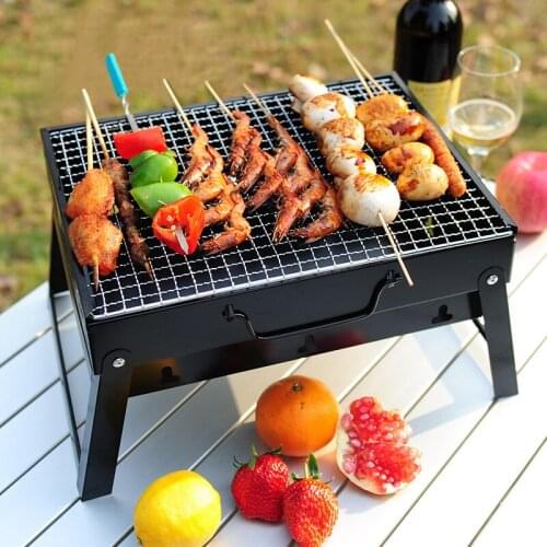 BBQ Grill Bakery Outdoor 2 People Charcoal Tool Carbon Barbecue Stove Foldable Barbecue tools