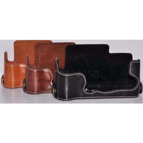 Camera Video Bag Leather case Cover Camera Bag For FujiFilm Fuji XE3 X-E3 Camera Half Bag Body Set battery bottom opening