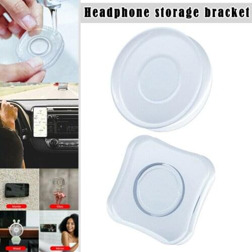 Magic Universal Mobile Phone Holder Nano Stickers Black Technology Hand Stick StickerFree Stickers Fast Paste Type Gel Pad Stick