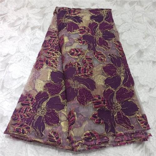 XIUYSAI African Lace Fabric 2021 High Quality French Brocade Lace Latest Gilded Pink High Quality Wedding Dress