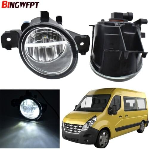 2pcs For Renault Master 3/III 2010 2011 2012 2013 2014 2015 Car LED Lamp Fog Light Daytime Running Light DRL H11 12V