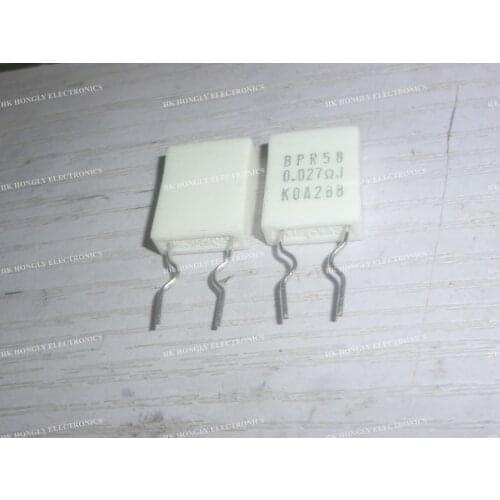 30PCS BPR58 5W 0.018R 0.02R 0.027R 0.039R 0.047R 0.05R 0.018 ohm 0.02 ohm 0.039 ohm 0.05 ohm J 5% K 10% Resistor