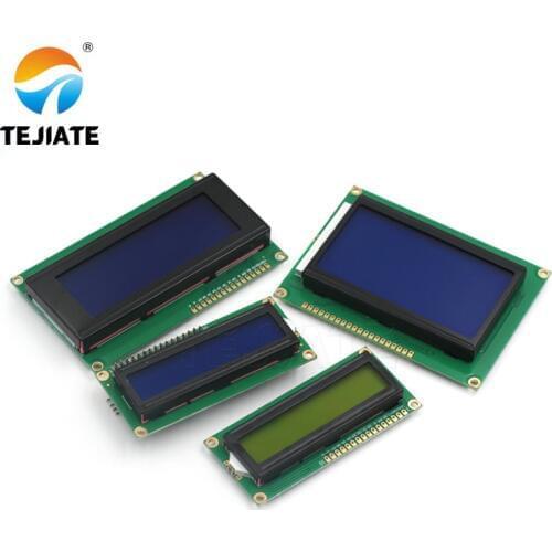 2004A 12864 1602A IIC/I2C 1602 Yellow/Blue LCD Monitor Screen Blacklight 16x2 Character LCD Display Module 3.3V/5V