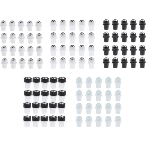 20x Metal Essential Oil Roller Balls for Glass Crystal Roll on Bottles
