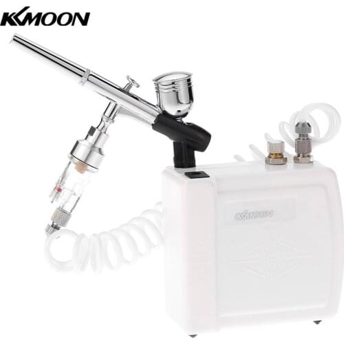 Gravity Feed Dual Action Airbrush Air Compressor Kit for Art Painting Makeup Manicure Craft Spray Model Air Brush Nail Tool Set