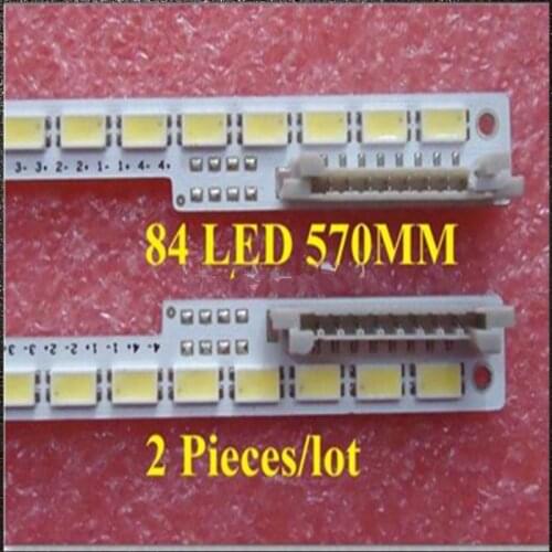 Free shipping 2 Pieces/lot UA46D6400UJ LED strip BN64-01645A 2011SVS46_6.5K_V2_4CH_PV_RIGHT84 LEFT84 for LTJ460HW01-H 84LED 570M