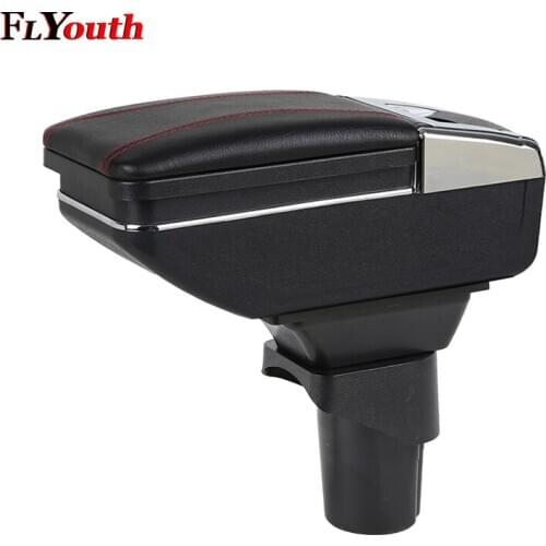 For Nissan March Micra K13 MK4 IV 2010-2017 Car Armrest Box Central Store Content Storage Box With Cup Holder Ashtray Styling