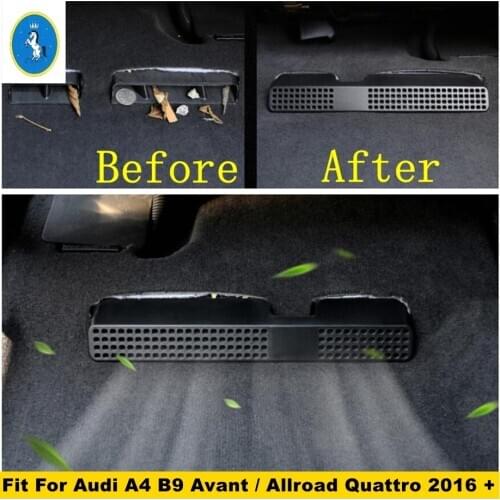 Seat Under Heat Floor Air AC Duct Vent Outlet Dust Plug Protection Cover Fit For Audi A4 B9 Avant / Allroad Quattro 2016 - 2020