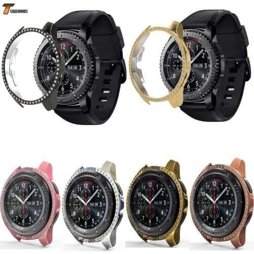 Gear S3 Frontier Cover For Samsung Galaxy Watch 46mm 42mm Case All-around Diamond PC Bumper Shell