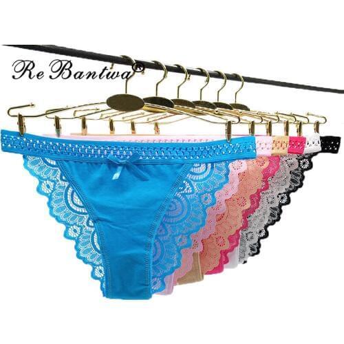 Hot Sale Sexy Lace Panties 2020 New Style Soft Breathable Briefs Women Underwear Ladies Panty Transparent Cotton Lingerie