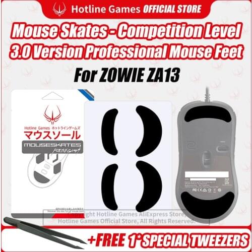 Hotline Games 3.0 Competition Level Mouse Skates Mouse Feet Pad Replacement Feet for ZOWIE ZA13 Mouse 0.28mm/0.6mm Thickness