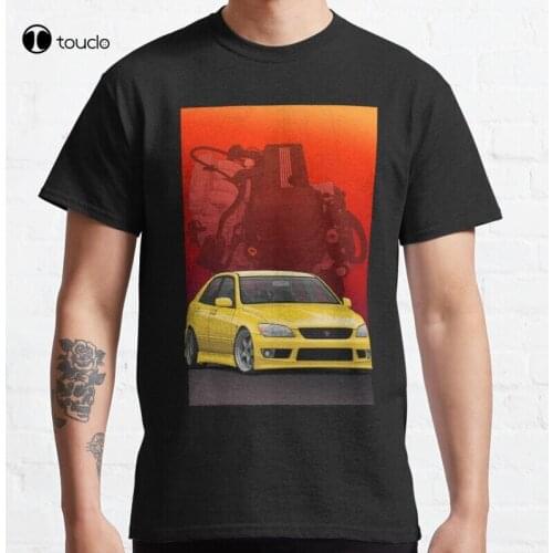 Altezza Rs200 With Beams / 3Sge Engine 3S 3Sge Sxe10 As200 Rs200 (Yellow) Classic T-Shirt Cotton Tee Shirt