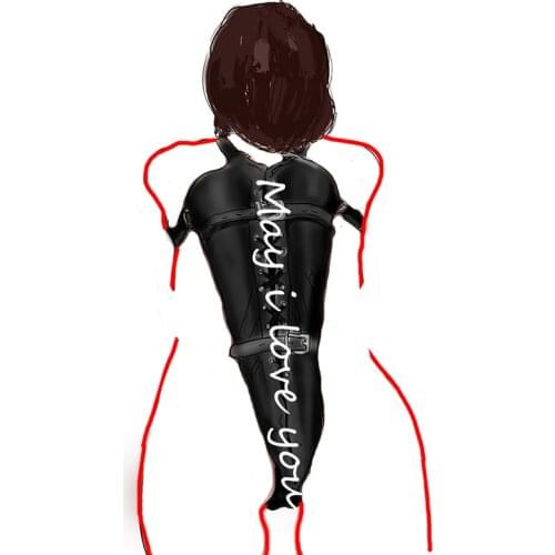 Leather Restriant Armbinder, Behind Back Straightjacket Bondage,HandCuffs For Sex,Womens Sexy Lingerie