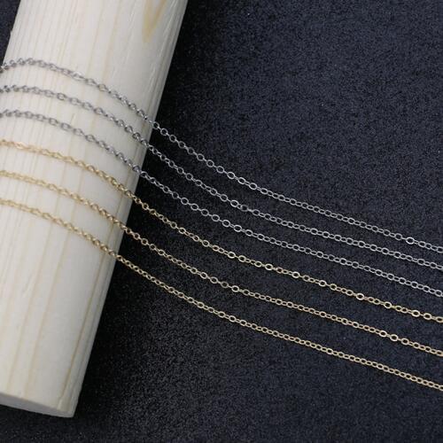 2x2.5mm Antique Silver/Gold Plated Tiny Soldered Cable Chain for Jewelry Making Brass O Bulk Chains for Necklace Bracelet 5m/lot