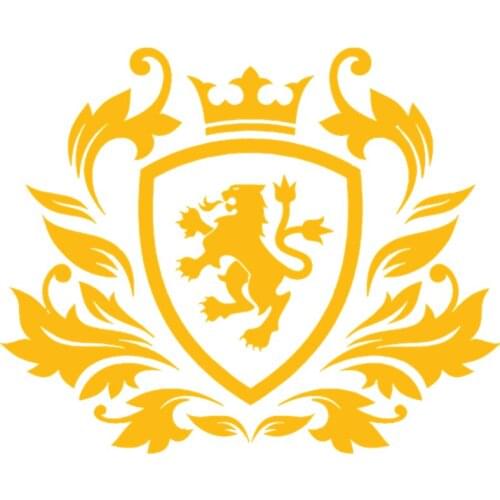 Small TownRuleMylife Lion Badge Is Suitable For Mobile Phone Notebook Exquisite Durable Imitation Metal Color Car Stickers