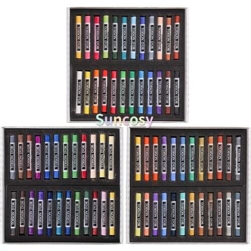 Koh-I-Noor TOISON D'OR Set of Artists' Soft Pastels 8517 72 Colours, Round Powdery Pastels,high Pigmentation,High Light Fastness