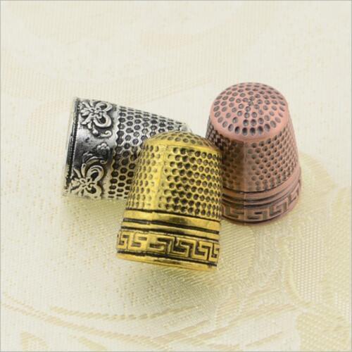 1pc Sewing Thimble Finger Protector Classical Pattern Hard Metal Thimble Sewing Tools Needles Partner costura 2.3cm