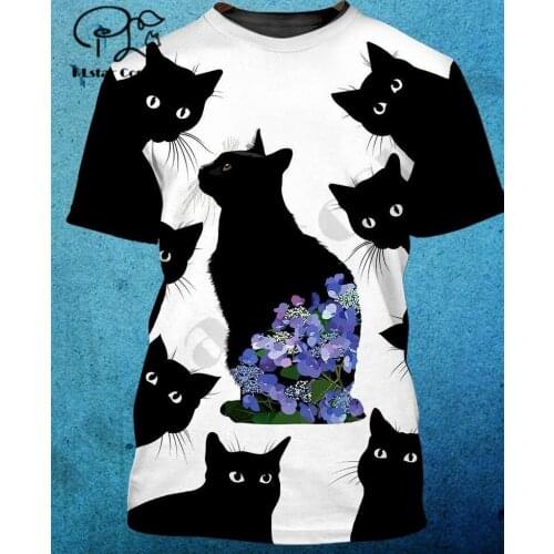 PLstar Cosmos 3DPrint Newest Cat Dog Animal Pet Art Man/Woman Harajuku Streetwear Casual Funny T-Shirt Short Sleeve Style-1