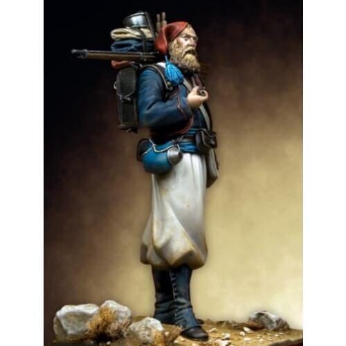 New Unassembled 1/24 75mm Officer of French Zouave- 75mm Resin Kit DIY Toys Unpainted resin model