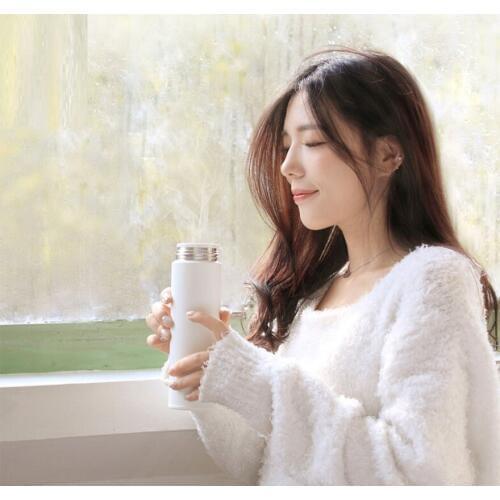 New 316L stainless steel Thermos cup 12 hours Insulation Cold bottle 500ML white