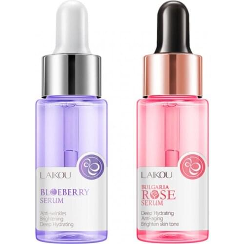 17ml Face Serum Anti-Aging Hyaluronic Acid Vitamin C Blueberry Pure Whitening Anti-aging Face Serum Face Skin Care Dropship New