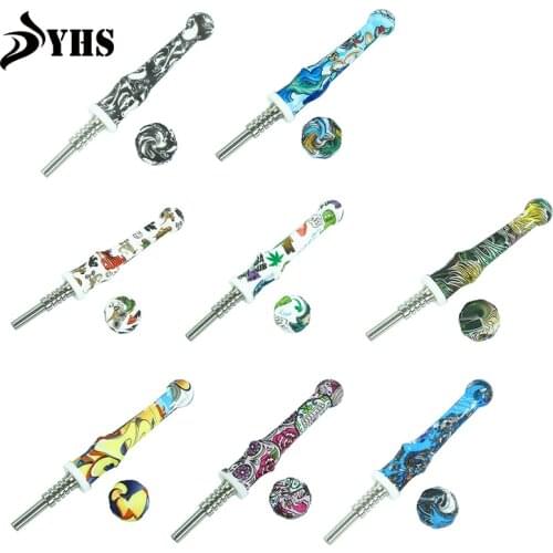 Portable Smoking Tobacco Pipe for Smoking Cigarette Accessories with 14mm Titanium Nail