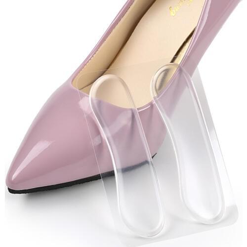 Transparent Heel Protection Insoles Silicon Gel Heel Sticker Silicone Shoe Heel Post Back Heel Insert