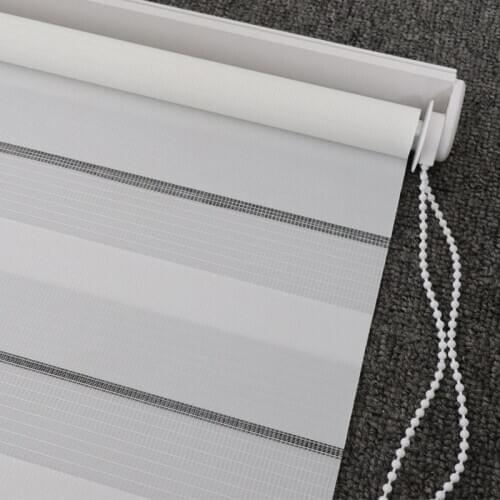 Transparent Zebra Blinds Double Layer light shading Window Roller Blinds for Living Room Bedroom Study