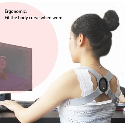 Back Posture Corrector Posture Trainer for Hunchback Vibration Alarm Device Shoulder Support Belt Posture Correction Belt