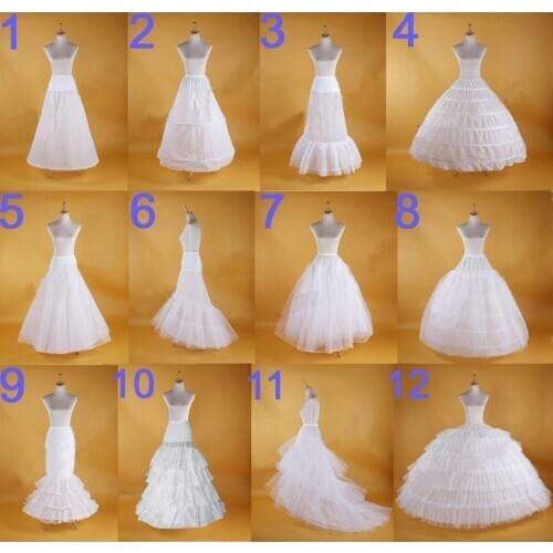 Bridal Hoop Skirt Wedding Petticoat Accessories Crinoline Slip White