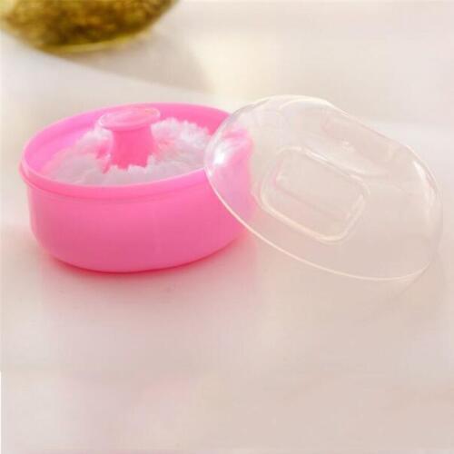 High Quality Baby Face And Body Powder Powder Puff Powder Talcum PP Box 1 Pieces Pink