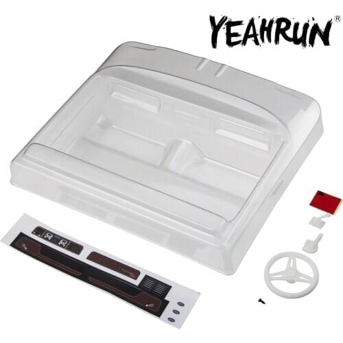 RC Car Shell Body Interior Kit Transparent Interior Cockpit for 1/10 RC Crawler Car TRX4 TRX-4