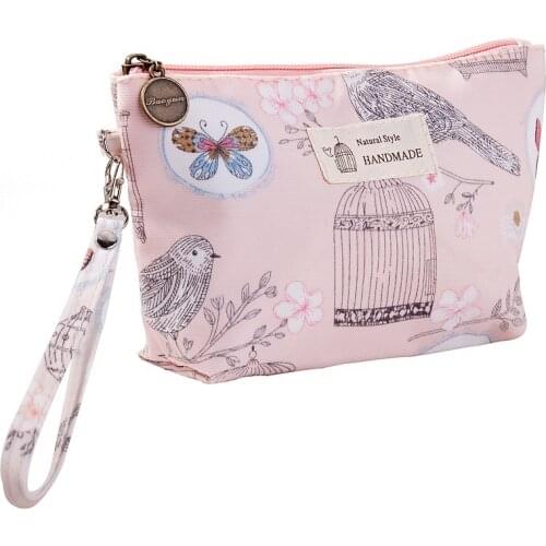 Women Printed Storage Bag Travel Cosmetic Makeup Bag Handbag Female Zipper Purse Cosmetics Make Up Bags Travel Beauty Organizer