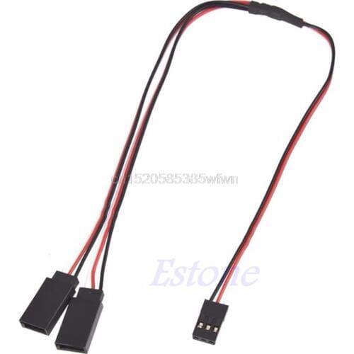 1Pcs 300mm 30cm Servo Y Extension Lead Wire Cable f RC Futaba JR Servo Part