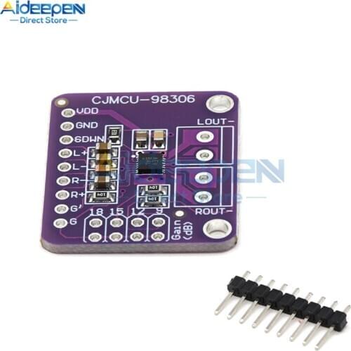 3.7W CJMCU-98306 MAX98306 Stereo Class D Amplifier Class AB Audio Board Module