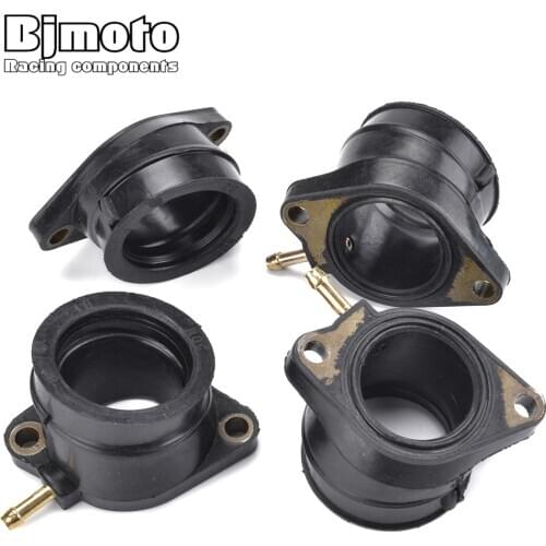 4 PCS Motorcycle Carburetor Intake Manifold Adapter Boot For Yamaha 5DM-13586-01 FZS600 FZS 600 FAZER 600 1998-2003