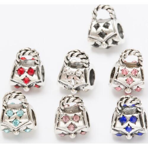 5Pcs/Lot Silver Plated package Charms Beads European DIY Beads Fit Pandora Charms Bracelets & Bangle Fashion Jewelry js1003