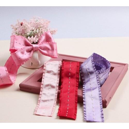 5 yards Fungus Edge Jumper Ribbon for DIY Craft Hair Accessories Bow Gift Packaging Material Sewing Trims