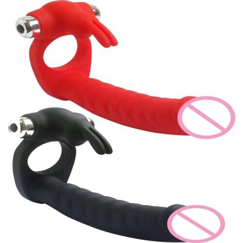 7 Frequency Vibration Double Hole Delay Lock Ring Sex Toy for Couples Erotic Toys Vibrating Jump Egg Adults Masturbator Sex Tool