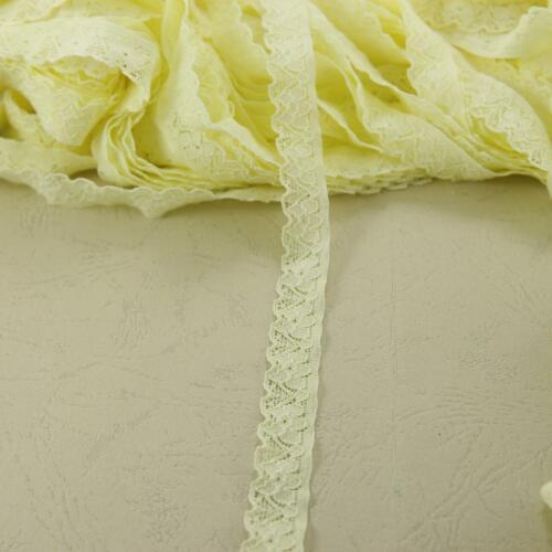 95 yards 13mm width light yellow stretch elastic lace tirm sewing/clothes/Apparel accessories C30(2)
