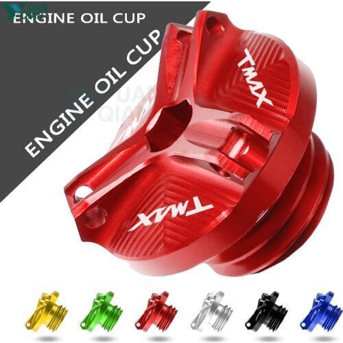 For Yamaha Tmax500 2001 2002-2012 Tmax 530 2013-2017 Motorcycle accessories M20*2.5 Engine Oil Filter Cup Plug Cover Screw