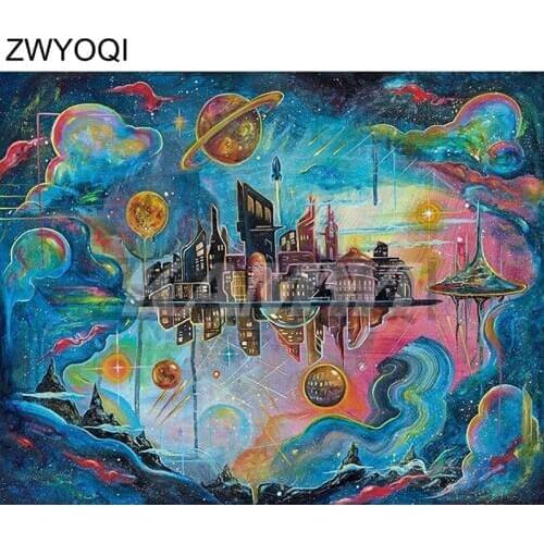 Full Round Diamond mosaic outerspace Full Square Diamond embroidery Cross stitch outer space Planet scenery DIY Diamond painting