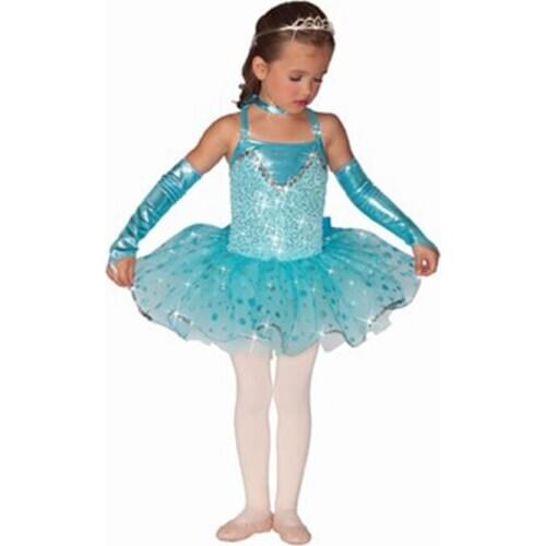 Girls' Ballet Tutu Dress Kids Ballet Dancing Costumes Students Stage Costumes Blue Ballet Tutu Dresses Ballet Dance Tutu D-0471