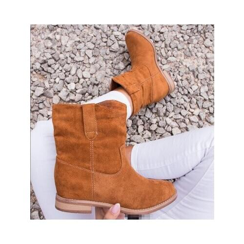 Gladiator Tan Black Botte Femme Western Autumn Winter Ankle Boots Slip On Pointed Toe Cowboy Boots For Women Punk Runway Shoes