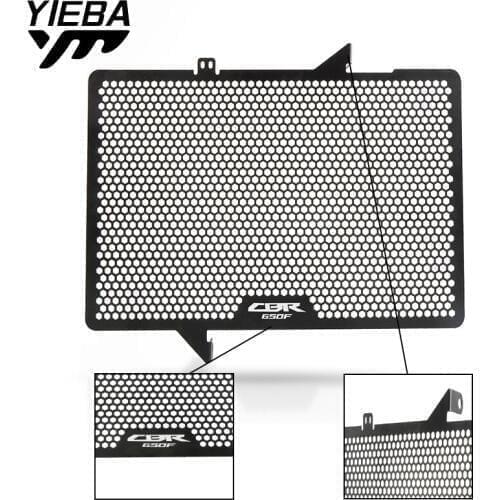 For HONDA CBR650F CBR 650F CBR 650 F LOGO 2014 2015 2016 2017 2018 Motorcycle Radiator Grille Guard Cover Steel Grid Protection